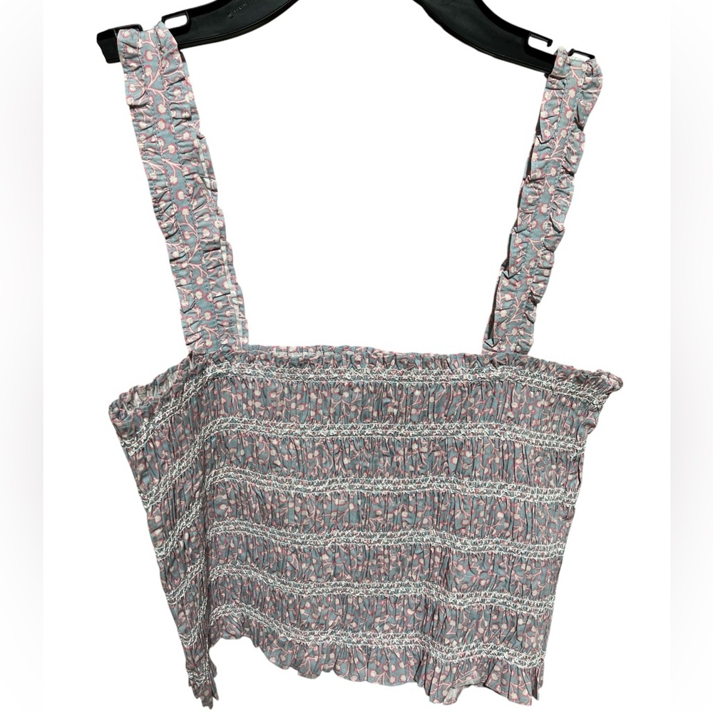 #2972 NWOT Floral Smocked Women's Top